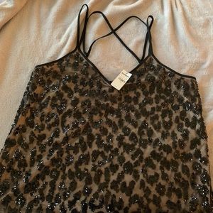 Sequin tank top